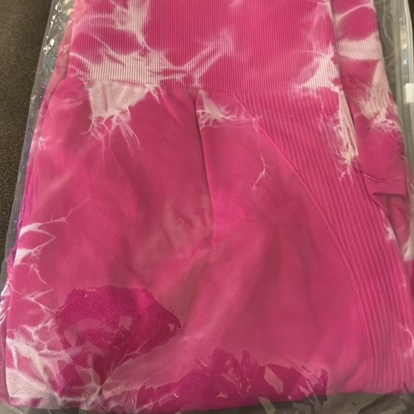 Tie Dye‎ Seamless Leggings  High Waist Yoga Scrunch Butt Lifting Elastic - Picture 9 of 15